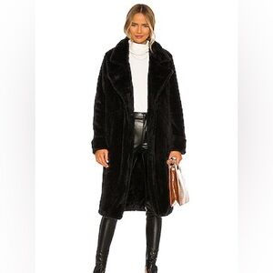 Lovers + Friends Black Teddy Jacket